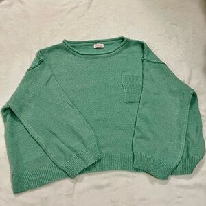 Pink Lily Mint Green Women's Sweater